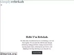 Sites similar to simplyrebekah.com