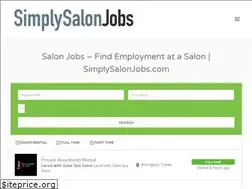 Sites similar to simplysalonjobs.com