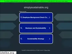 Sites similar to simplysustainable.org