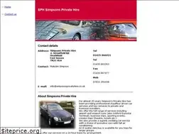 Sites similar to simpsonsprivatehire.co.uk