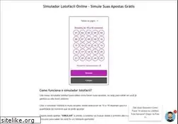 Sites similar to simuladorlotofacil.com