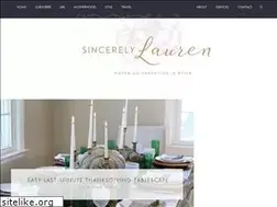 Sites similar to sincerelylauren.com