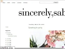 Sites similar to sincerelysabrina.com