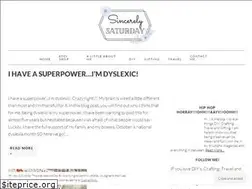 Sites similar to sincerelysaturday.com