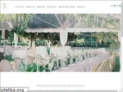 Sites similar to sincerelyyoursevents.com