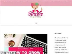Sites similar to sinceremommy.com