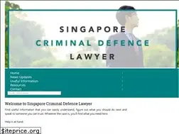 Sites similar to singaporecriminaldefencelawyer.com