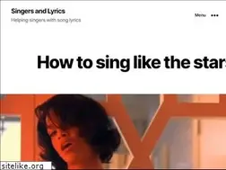 Sites similar to singersandlyrics.com
