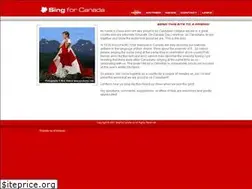 Sites similar to singforcanada.ca
