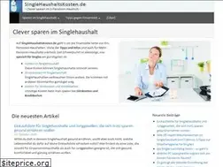 Sites similar to singlehaushaltskosten.de
