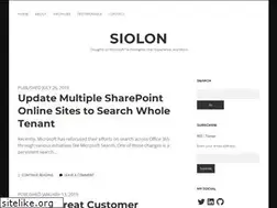 Sites similar to siolon.com