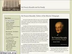 Sites similar to sirfrancisronalds.co.uk