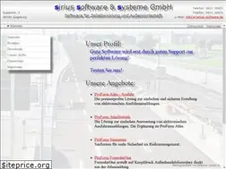 Sites similar to sirius-software.de