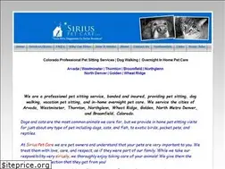 Sites similar to siriuspetcare.com