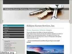 Sites similar to siskiyouescrow.com