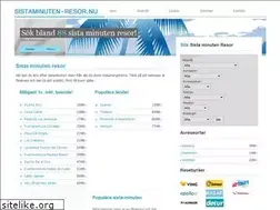 Sites similar to sistaminuten-resor.nu