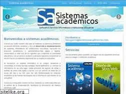 Sites similar to sistemasacademicos.com