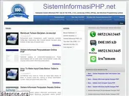 Sites similar to sisteminformasiphp.net