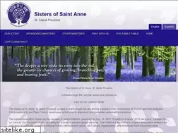 Sites similar to sistersofsaintanne.org