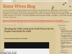 Sites similar to sisterwivesblog.blogspot.com