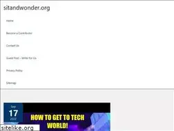 Sites similar to sitandwonder.org