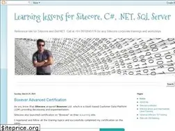 Sites similar to sitecorelessons.com