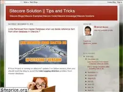 Sites similar to sitecoresolution.blogspot.com