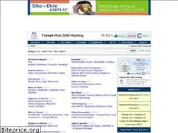 Sites similar to siteekle.com.tr