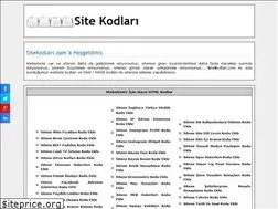 Sites similar to sitekodlari.com