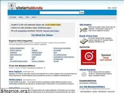 Sites similar to sitelerhakkinda.org