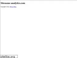 Sites similar to sitename-analytics.com