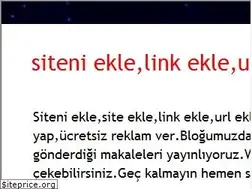 Sites similar to siteniekle.net