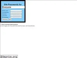 Sites similar to sitepassword.alanhkarp.com