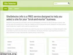 Sites similar to siteselector.info