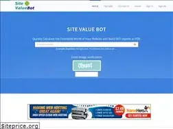 Sites similar to sitevaluebot.com
