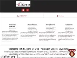 Sites similar to sitmeanssitdogtrainingwy.com