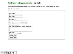 Sites similar to sixfigureblogger.com