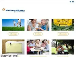 Sites similar to sixsimplerules.com