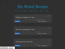 Sites similar to sixwordstories.net