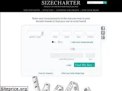 Sites similar to sizecharter.com