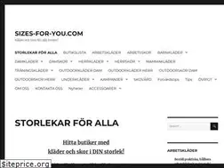 Sites similar to sizes-for-you.com