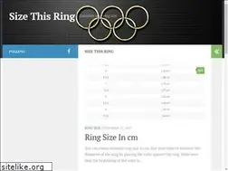 Sites similar to sizethisring.com