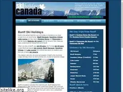 Sites similar to skiholidaysbanff.com