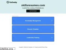 Sites similar to skillsresumes.com