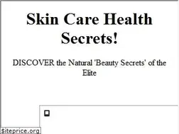 Sites similar to skin-care-health-secrets.com