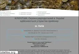 Sites similar to skupka-radiodetaley.kiev.ua