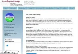Sites similar to sky-valley-web-design.com