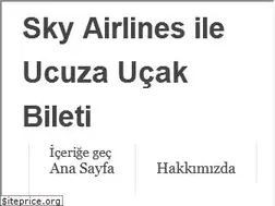 Sites similar to skyairlines.net