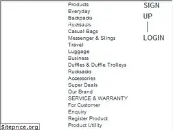 Sites similar to skybags.co.in