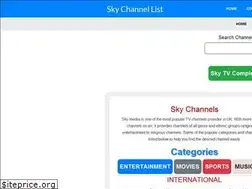 Sites similar to skychannellist.com